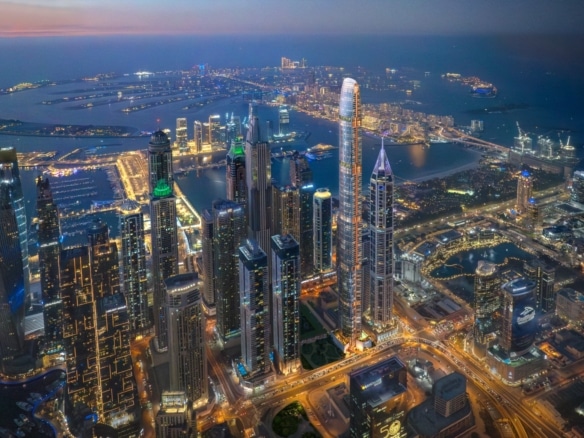 Birdseye Night View 02 dubai real estate agent
